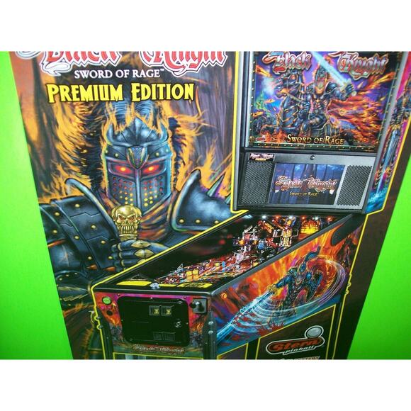 Black Knight Sword Of Rage Premium Edition Pinball FLYER Original Game Promo - Picture 3 of 6